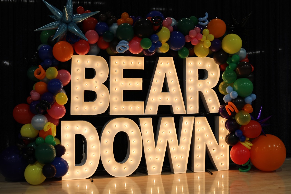 Bear Down sign